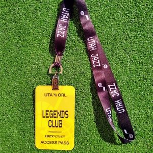 Utah Jazz Orlando Legends Club Autographed NBA Rudy Gobert Signed Access Pass